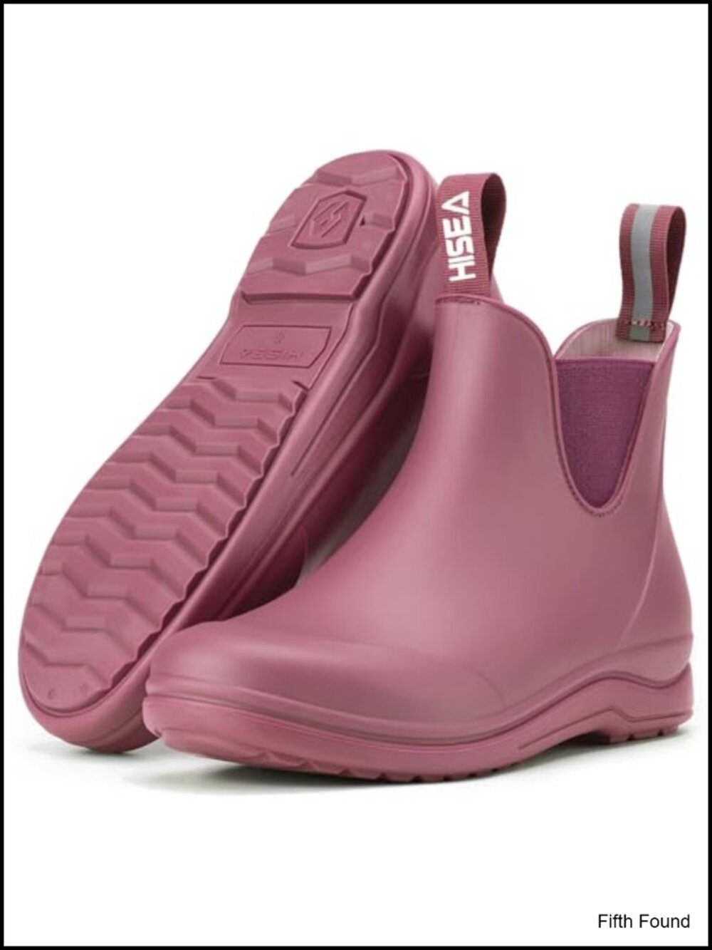 Waterproof Chelsea Rain Boots, Slip-on Ankle Boots, Lightweight Anti-Slip,
